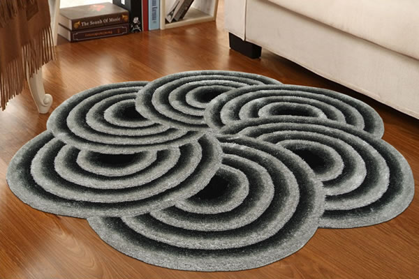 3D Shaggy Carpet SR1100 Grey