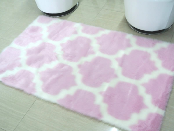 Faux Fur Rug With Patterns