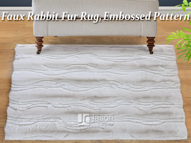 Shaggy Faux Rabbit Fur Rug