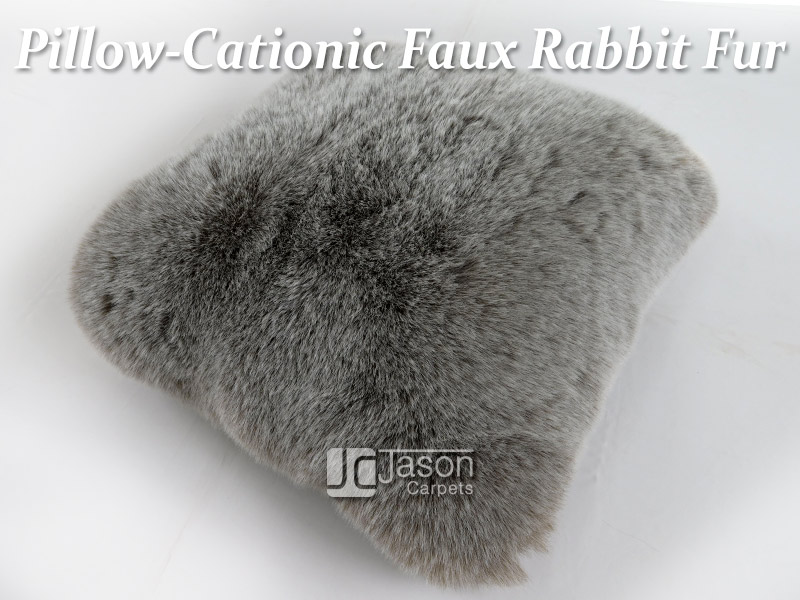 Cationic Faux Rabbit Pillow