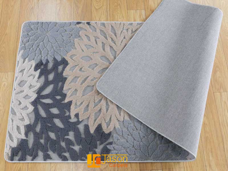 Shu Velvet Jacquard Carpet Blue